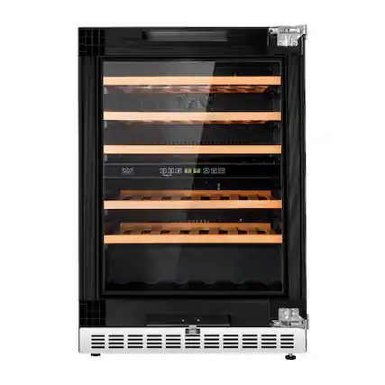 Front. Kucht - 24 in. Dual Zone 52-Wine Bottles Panel Ready Wine Cooler - Panel Ready.