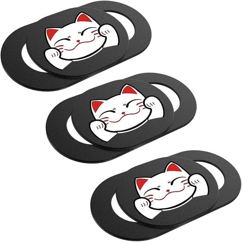 RTMB - 3-Pack Laptop & Device Webcam Cover Slides, Cute Pattern, Privacy Protectors