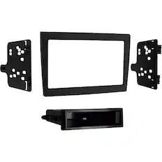 Front. Metra - Dash Kit for Select 2005-2012 Porsche Boxster 911 DIN DDIN - Black.