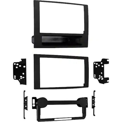Front. Metra - Dash Kit for Select 2007-2008 Jeep Patriot Compass DDIN - Matte Black.