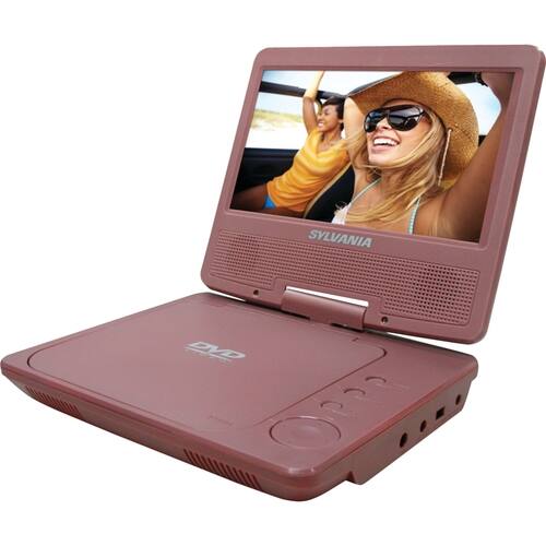 Sylvania - 7" Portable DVD Player - Pink - Larger Front