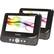 Front. Sylvania - 7" Dual Portable DVD Player - Black.