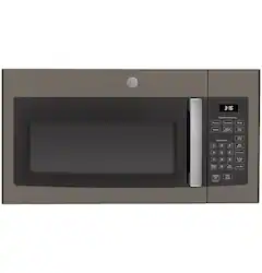 GE - 1.6 Cu. Ft. Over-the-Range Microwave with Convenience Cooking Controls - Slate - Front_Zoom