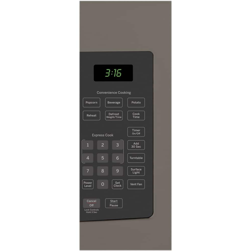 Alt View 12. GE - 1.6 Cu. Ft. Over-the-Range Microwave - Slate.