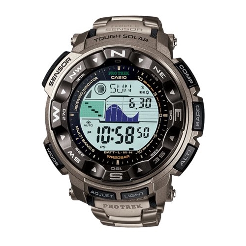 Casio - Pro Trek Wristwatch Quartz Watch - Gray was $400.0 now $296.99 (26.0% off)