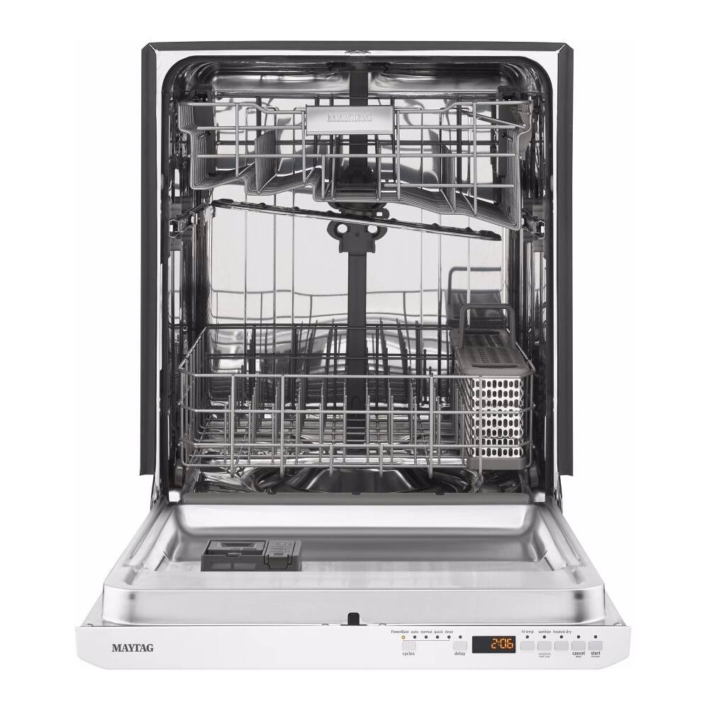 Alt View 13. Maytag - 24" Built-In Dishwasher - White.