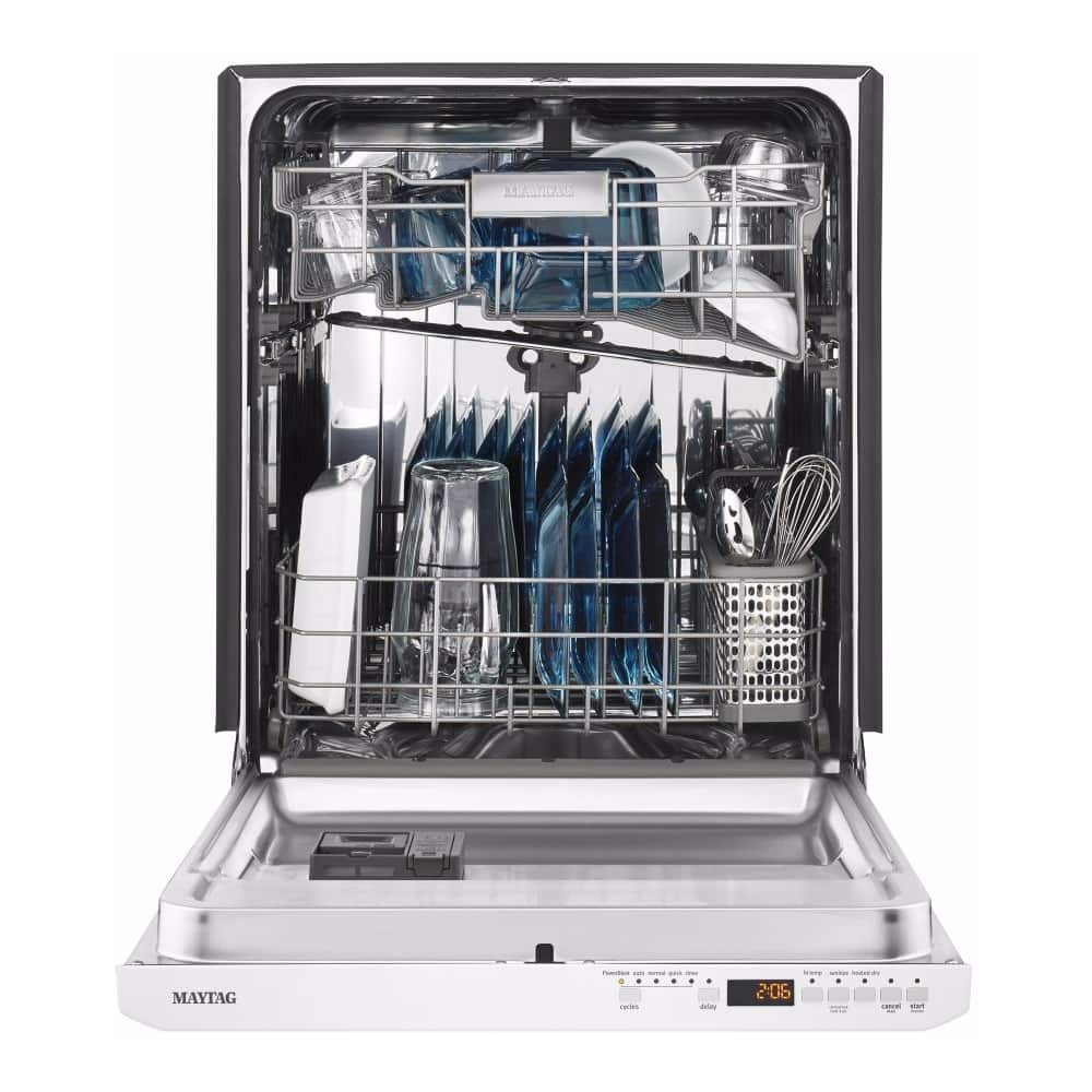 Alt View 14. Maytag - 24" Built-In Dishwasher - White.