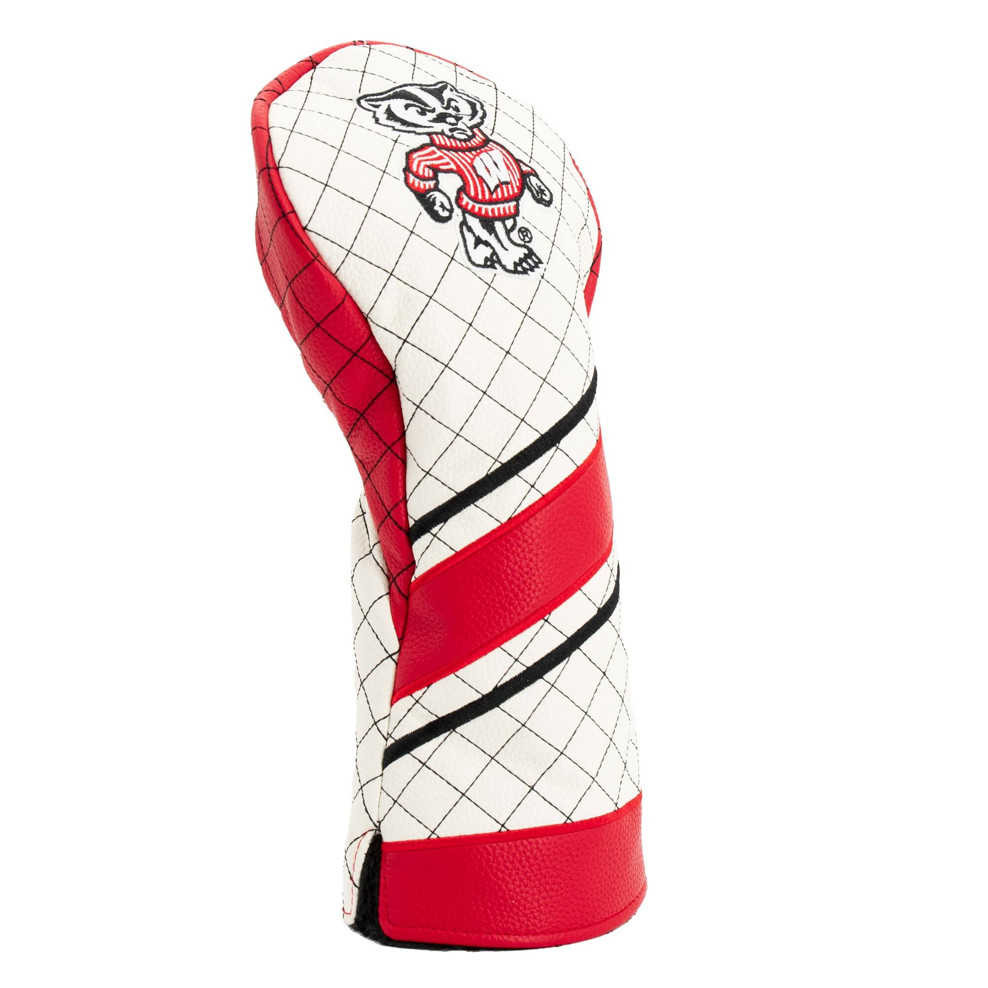 Alt View 2. Team Golf - Wisconsin Badgers Striped Quilted Driver Headcover - Multicolor.