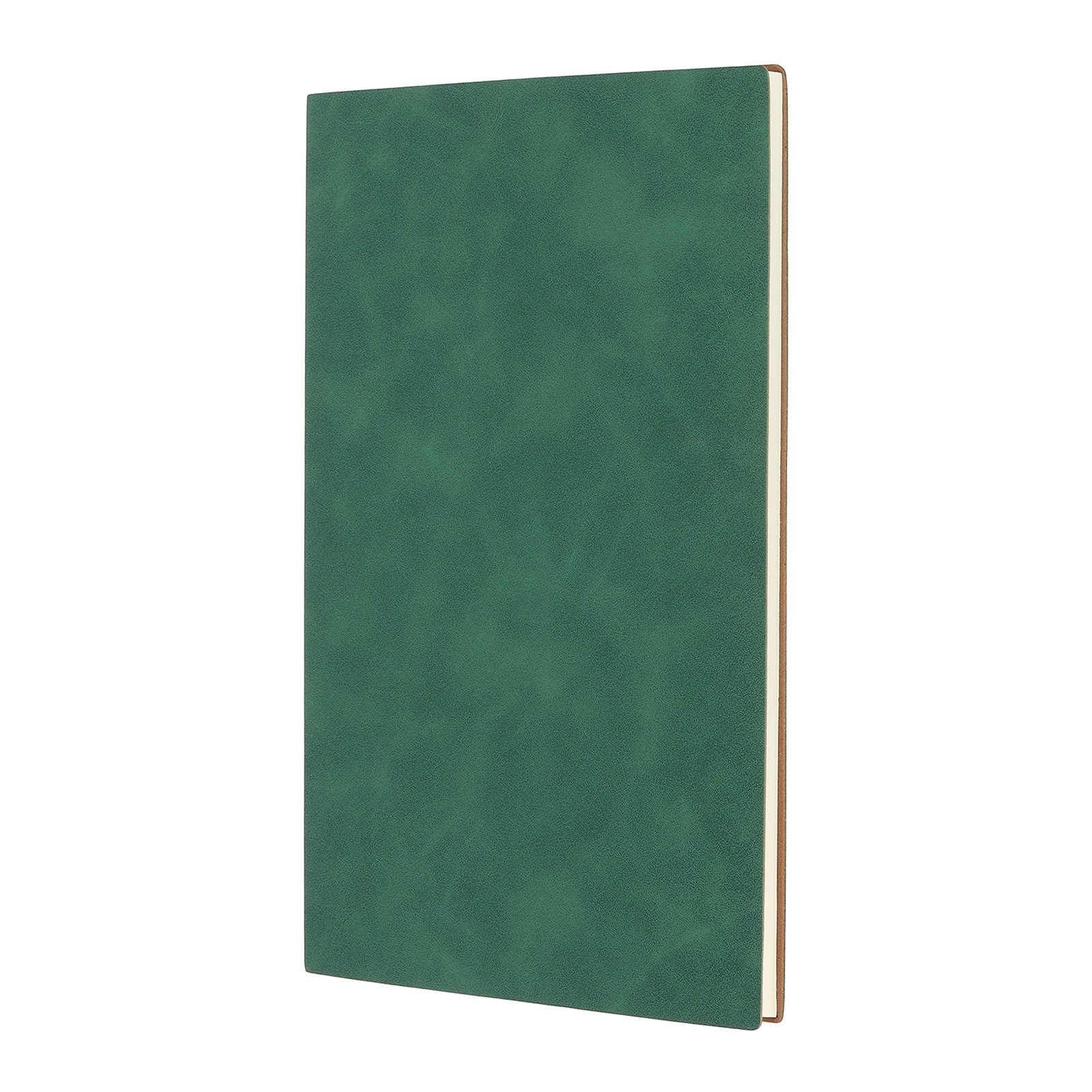 Unique Bargains - Lined Journal Notebook 8.3x5.7", A5 60 Pages 80GSM Soft PU Leather Daily Journal for Women Men Office - Dark Green