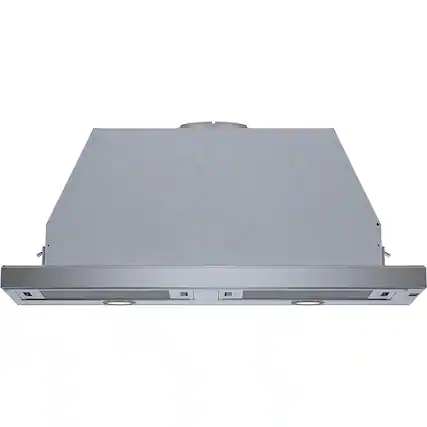 Front. Bosch - 500 Series 36" Convertible Range Hood - Stainless steel.