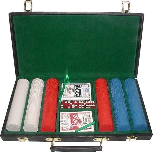 Front Standard. Trademark - Super Diamond 300-Piece 8-Gram Poker Chip Set.
