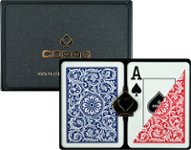 Front Zoom. Trademark Games - Copag Plastic Poker-Size Playing Cards - Blue/Red.