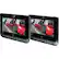 Left. GPX - 7" TFT Portable DVD Player with Dual Screens - Black.