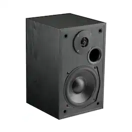 MTX - Monitor Series 5-1/4" 200W 2-way Bookshelf Speakers (Pair) - Black Ash