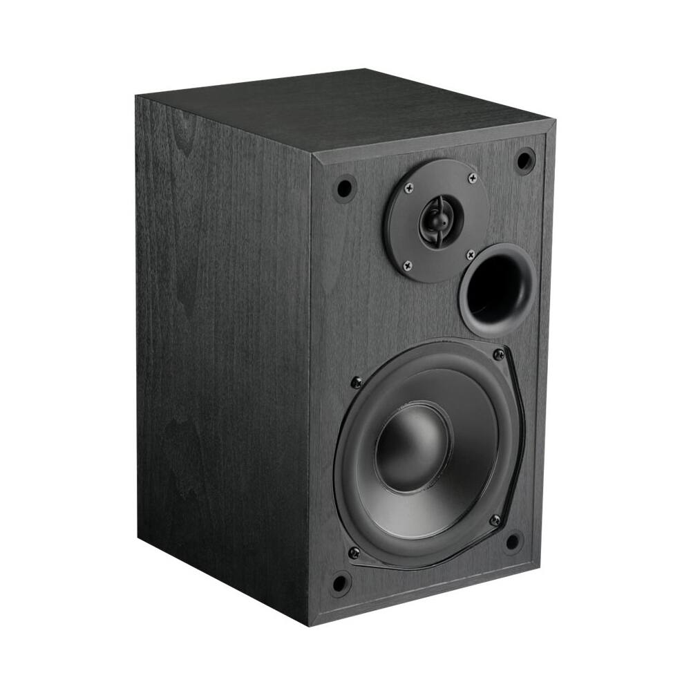MTX - Monitor Series 5-1/4" 200W 2-way Bookshelf Speakers (Pair) - Black Ash