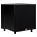 Left. MTX - 10" 150W Powered Subwoofer - Black ash vinyl.