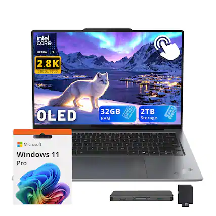 Intel Core Ultra 7
2.8K 2880x1800 OLED
32GB RAM
2TB Storage
Microsoft Windows 11 Pro