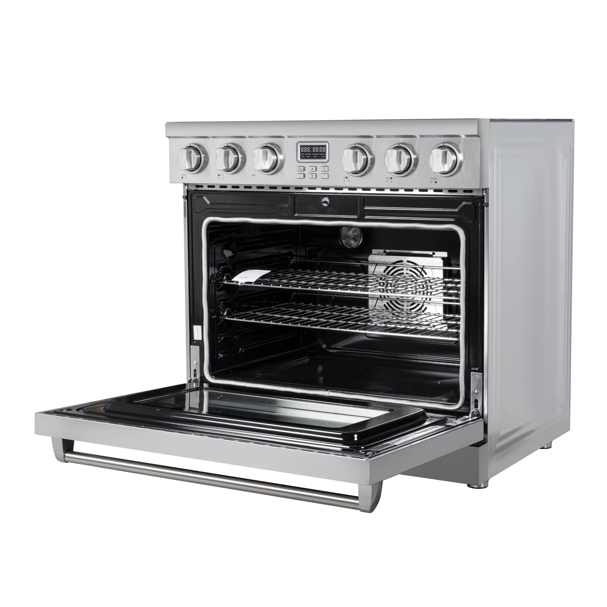 Alt View 4. Koolmore - 36 in. Professional Electric Range with 16600W of Power, 240V in Stainless-Steel (KM-EPR-36AP-SS) - Stainless-Steel.