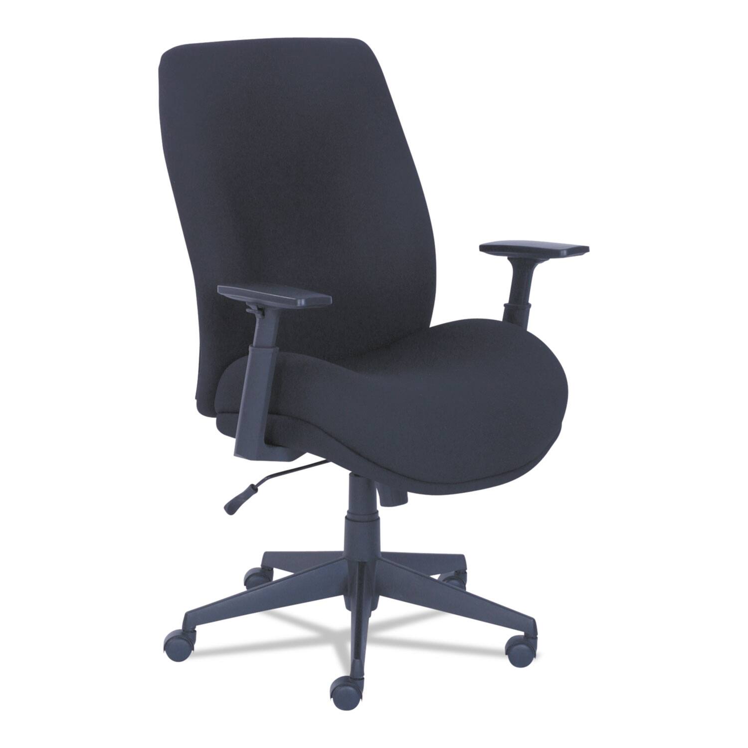 Front. La-Z-Boy - REMOVE - La-Z-Boy Baldwyn Series Mid Back Task Chair, Supports Up to 275 lb, 19" to 22" Seat Height, Black - Black.