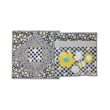 Front. AccuQuilt - June Tailor KIT Project Bag, Gray Zippity-do-Done(tm), Large - Multi.