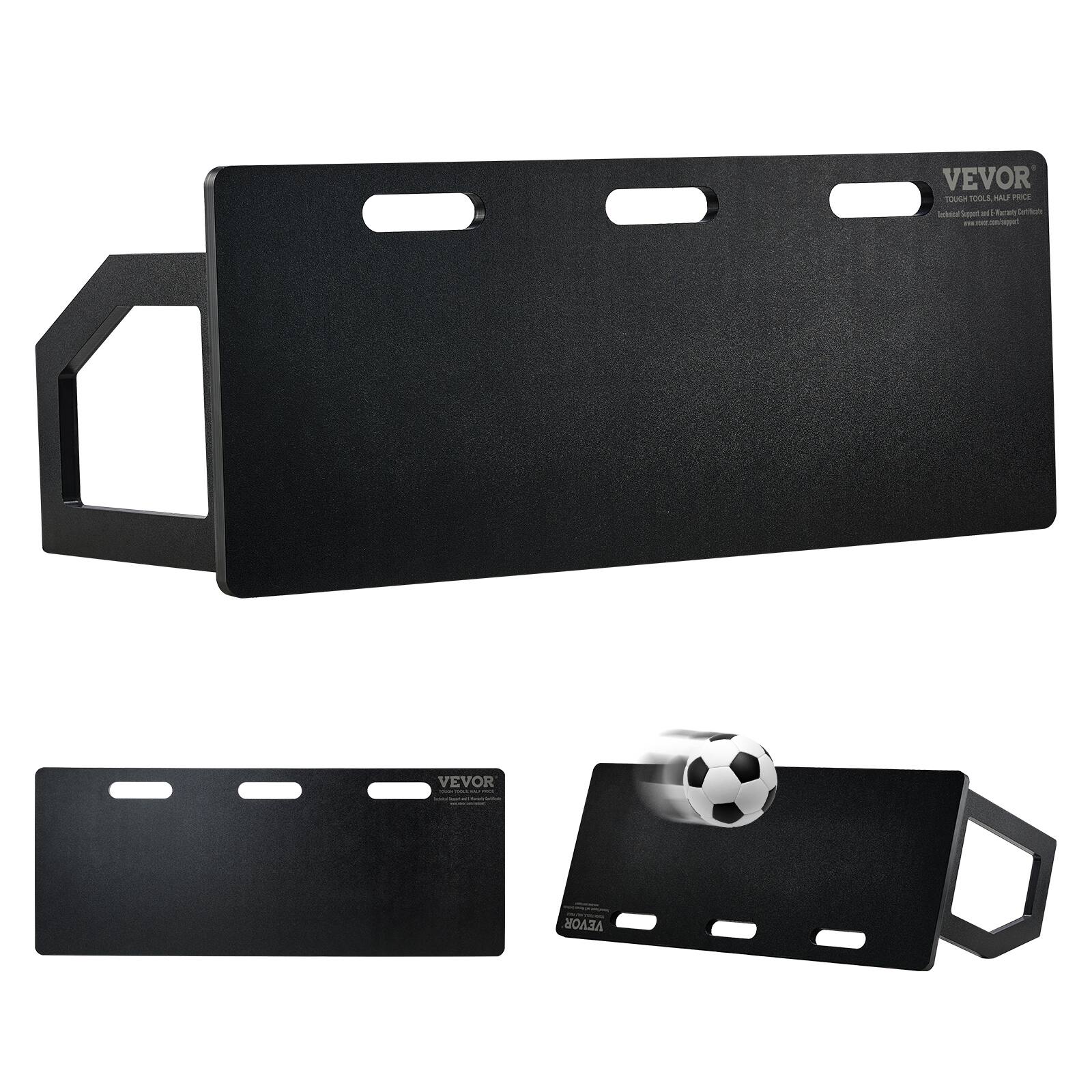 VEVOR - Soccer Rebounder Board, 40"X16" Portable Soccer Wall with 2 Angles Rebound, Foldable HDPE Kickback Rebound Board - Black