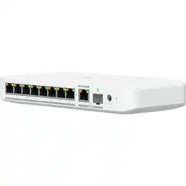 Ubiquiti - Flex 2.5G PoE 8-Port PoE++ Compliant Managed Network Switch USW-Flex-2.5G-8-PoE - White
