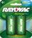 Front. Rayovac - Recharge Plus Rechargeable D Batteries (2-Pack) - Green.