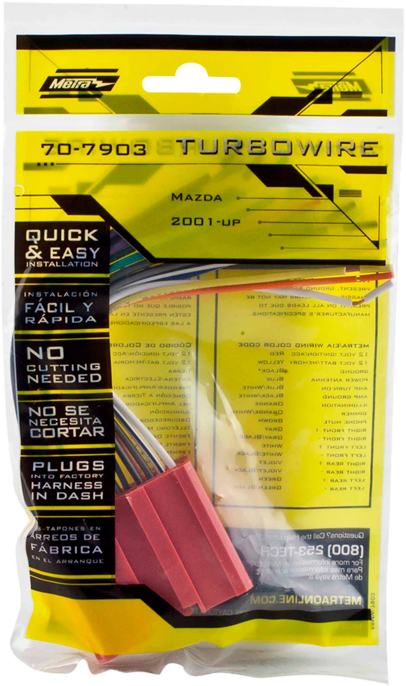 Alt View 12. Metra - Wiring Harness for Select 2001-Up Mazda - Multi.