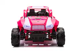 BreeBe - 24V 2 Seater Ride on Car for Kids, 4x4 Off-Road UTV Toy w/ 4x200W Powerful Motors Ride On Car - Pink