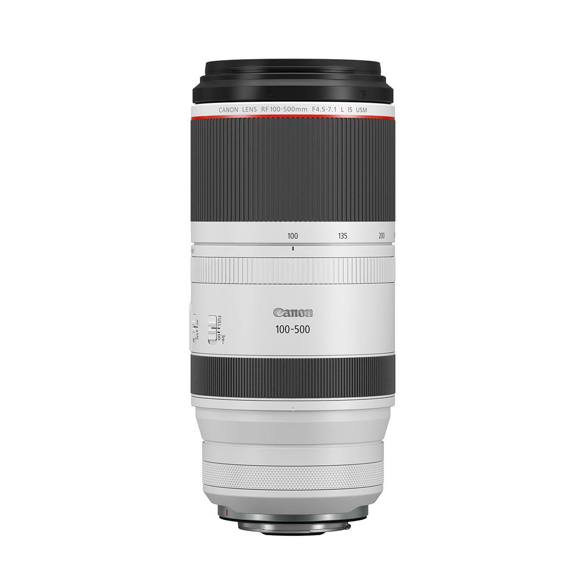 CANON LENS RF100-500mm F4.5-7.1 L IS USM  
100  
135  
200  
I  
3m-  
Canon 100-500
