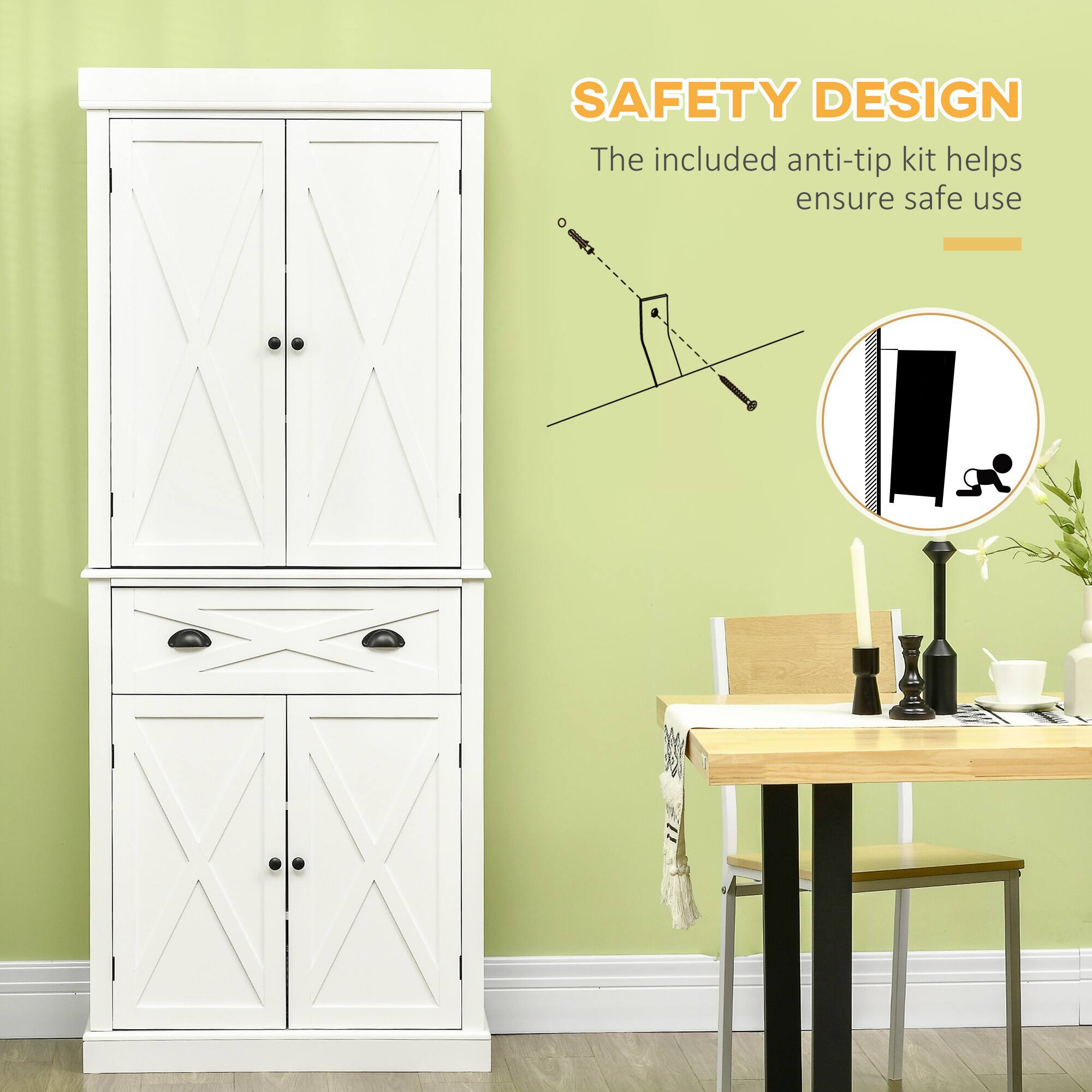 SAFETY DESIGN
The included anti-tip kit helps ensure safe use