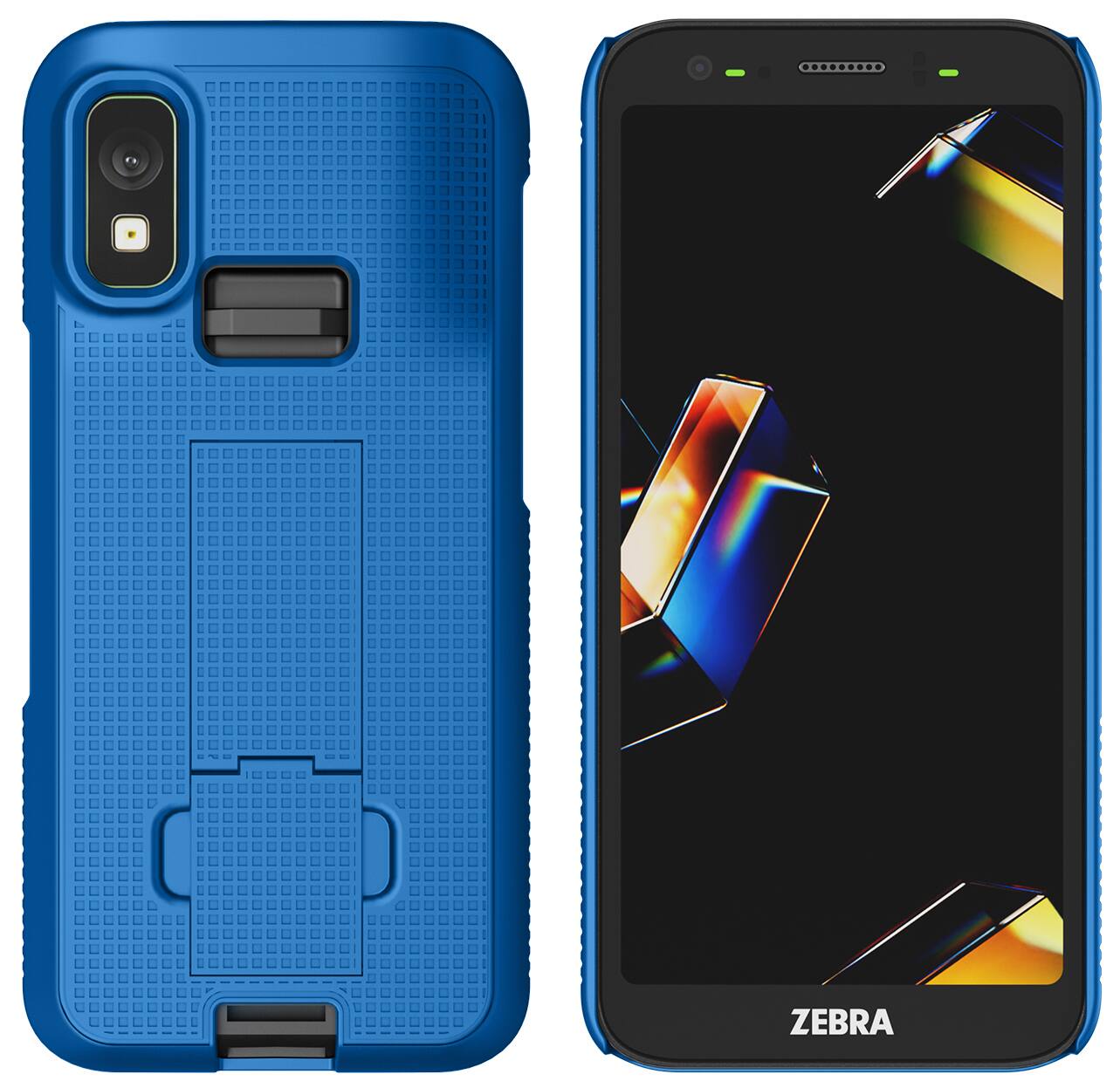 Alt View 8. Nakedcellphone - Case and Hand Strap Combo for Zebra TC501 Mobile Computer Scanner - Blue.