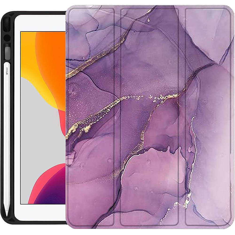 Alt View 12. SaharaCase - Folio Case for Apple iPad 10.2 (8th Generation 2020) and (9th Generation 2021) - Purple Marble.