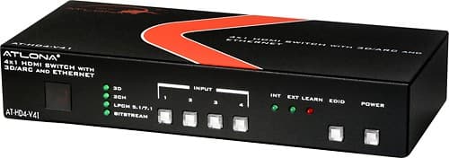 Angle Standard. Atlona - 4 x 1 HDMI Switcher.