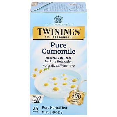 Twinings - Pure Camomile Herbal Caffeine Free Tea Bags, 25/Box (TNA85142)