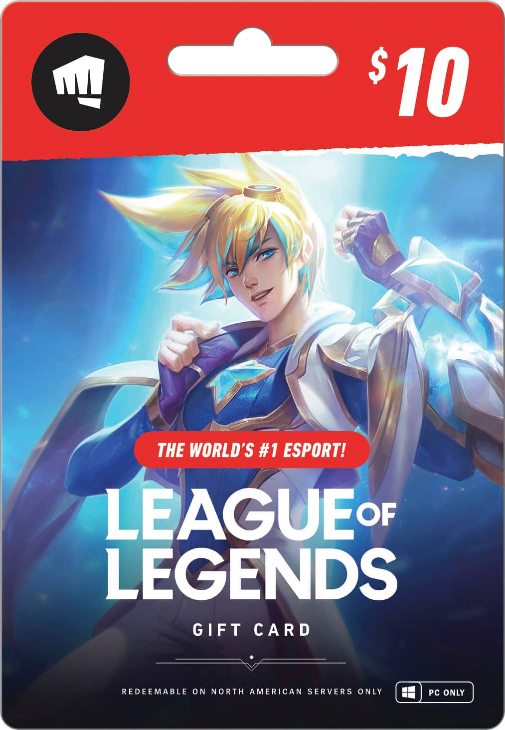 Front. Riot Games - $10 League of Legends Game Card.