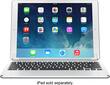Brydge - Bluetooth Keyboard for Apple® 12.9-Inch iPad Pro - Silver - Larger Front
