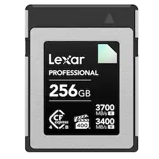 Lexar PROFESSIONAL 256GB 3700 MB/s R 3400 MB/s W CF express 4 400