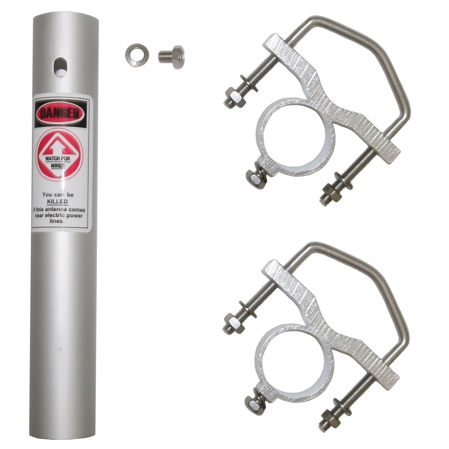 DANGER  
WATCH FOR WIRE!  
You can be KILLED  
if this antenna comes near electric power lines.