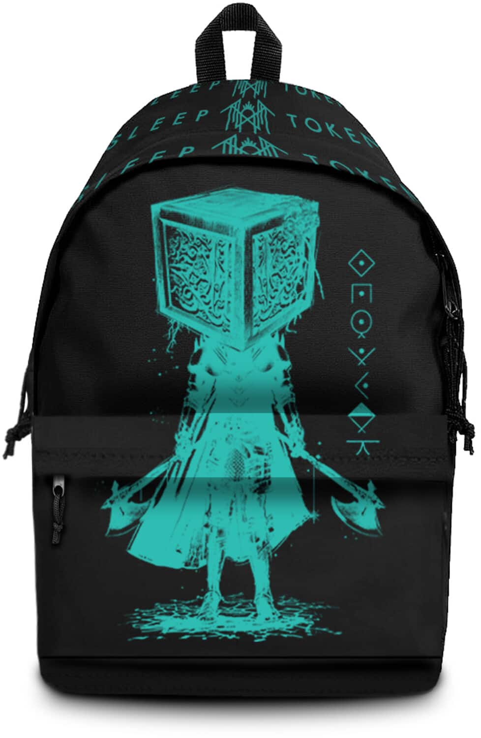 PopMarket - Sleep Token - Rocksax - Sleep Token - Granite Logo - Daypack with Laptop Pocket (Black) - Multicolor