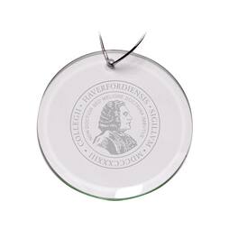 Jardine - Haverford College 3'' Round Glass Ornament - Multicolor