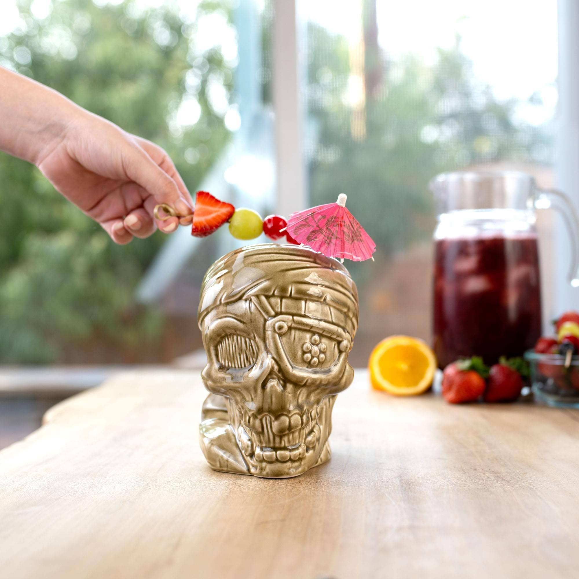 Alt View 3. ThinkGeek - Geeki Tikis The Goonies One-Eyed Willy Ceramic Mug | Holds 20 Ounces - Brown.