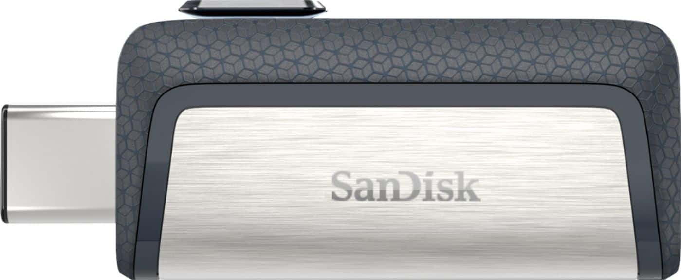 Front. SanDisk - Ultra 128GB USB 3.1, USB Type-C Flash Drive.