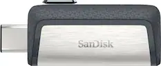 Front. SanDisk - Ultra 64GB USB 3.1, USB Type-C Flash Drive.