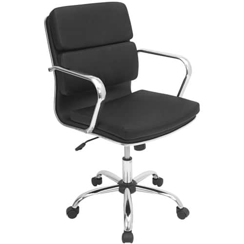 Best Buy: LumiSource Bachelor Office Chair Black OFC-AC-BAC-BK