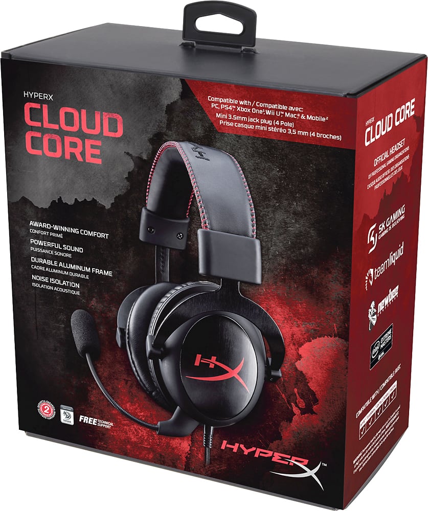 Alt View 15. HyperX - Cloud Core Wired Gaming Headset for Playstation 4 and PC.