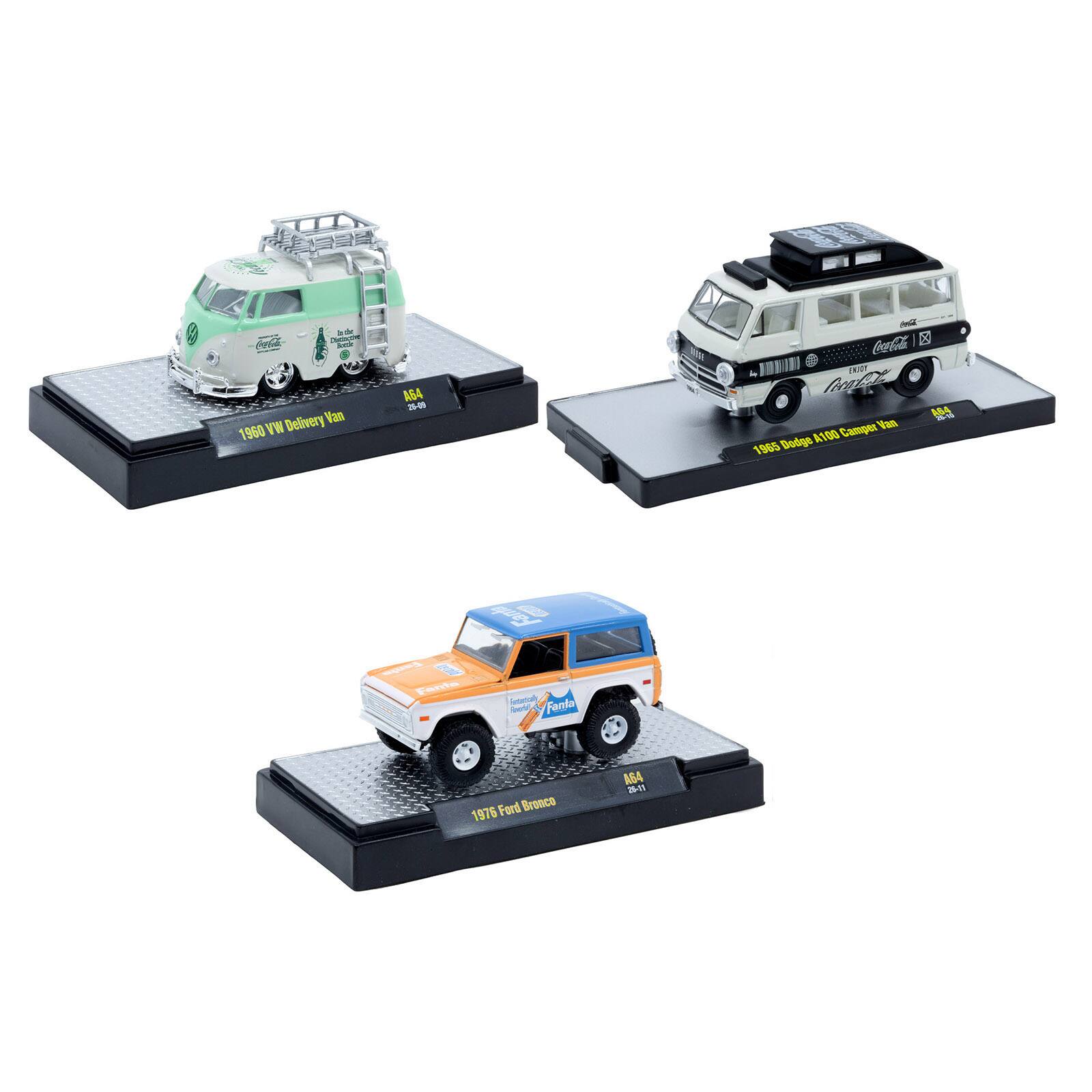 NO Cola - L Delivery Van 1960 VW ASA 5 - o CocaCola d 28207 MR M Camper Van Dodge A100 1965 py TAMS une Fanta Ford Bronco 1976 AGA - 2