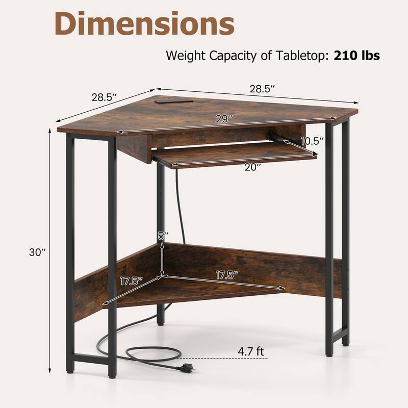 Dimensions  
Weight Capacity of Tabletop: 210 lbs  
28.5" x 28.5" x 29" x 10.5" x 20" x 30" x 5"  
17.5" x 17.5"  
4.7 ft