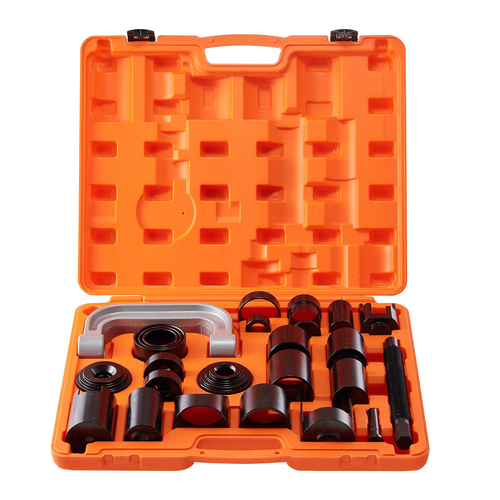 Alt View 5. VEVOR - Ball Joint Press Kit, 25 pcsTool Kit, C-press Ball joint Remove and Install Tools, for Most 2WD and 4WD Cars - Orange;black.