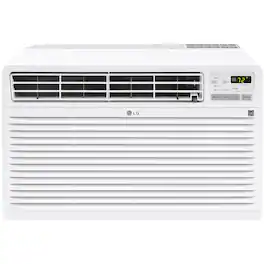 LG - 11,800 BTU 230V Through-the-Wall Air Conditioner with 11,200 BTU Supplemental Heat Function - White